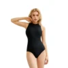 Sleeveless Competition Swimsuit Triangular Body Zipper