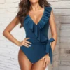 High Waist One Piece Swimsuit Women Monokini