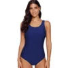 One Piece Criss Cross Plus Size Swimsuit Women