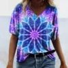 Summer Oversized T-Shirt – 3D Retro Print