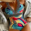 Vigoashely Sexy Push-Up One Piece Swimsuit for Women