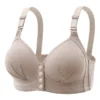 Front Button Bra, No Underwire, Breathable, Invisible