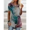 Women’s Summer Gradient 3D Print T-Shirt